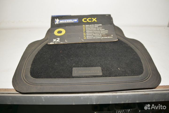 К-кт ковриков резиновые задние черные (2 шт) ссх