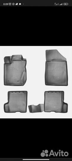 Комплект резиновых ковриков в салон лада гранта