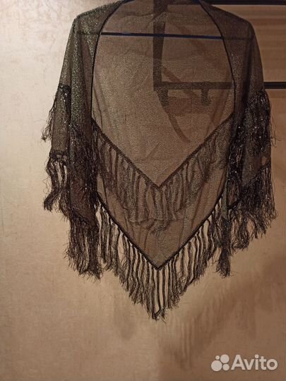 Платок шаль СССР с люрексом Япония