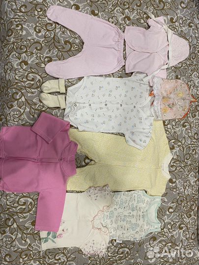 Вещи пакетом на девочку от 0 до 1 года