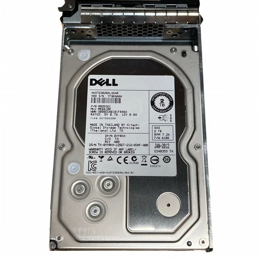[0VYRKH] Жесткий Диск Dell Vyrkh 2tb 7200 Sas 3,5" Hdd 0vyrkh