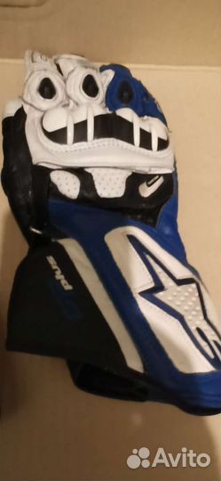 Мотоперчатки кожаные