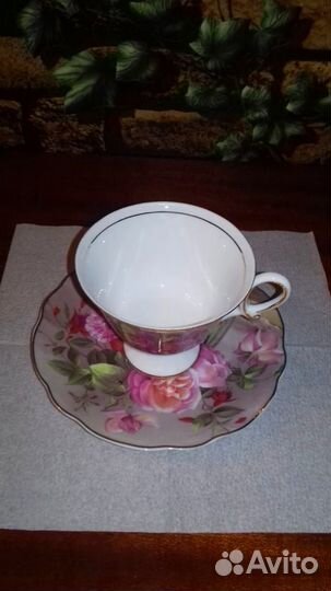 Чайно-Кофейный Набор (кружка+блюдце) Фарфор FBteam