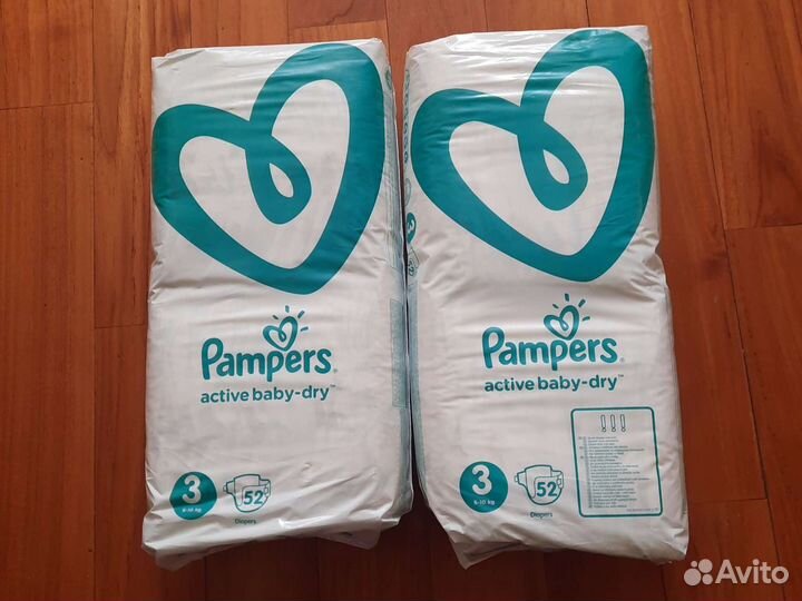 Pampers active baby dry 3, 4. Merries 2