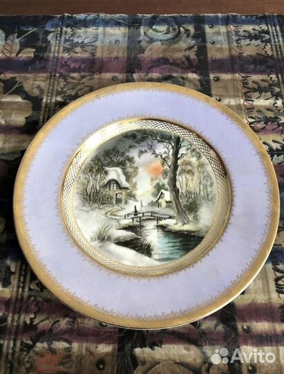 Декоративная фарфоровая тарелка лфз