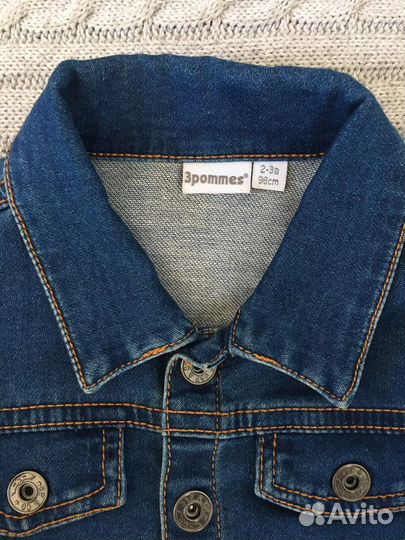 Джинсовая рубашка 98