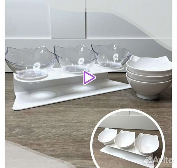 Миска для кошек и собак мелких пород