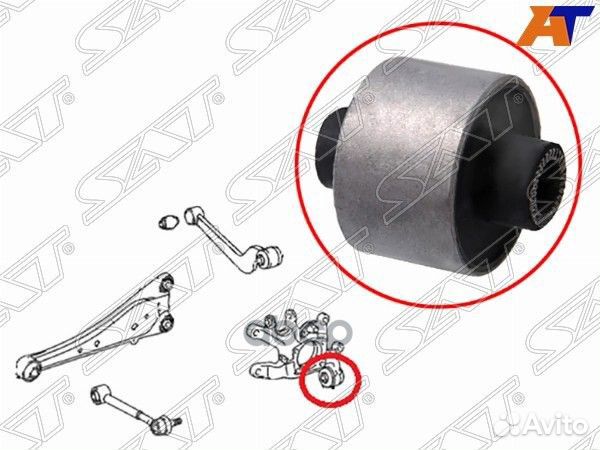 Сайлентблок задней цапфы toyota RAV4 ACA3#/GSA3