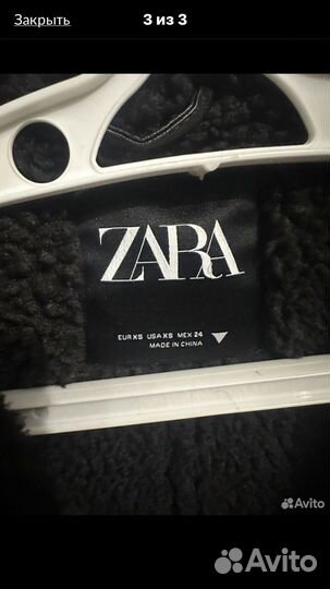 Дубленка zara xs