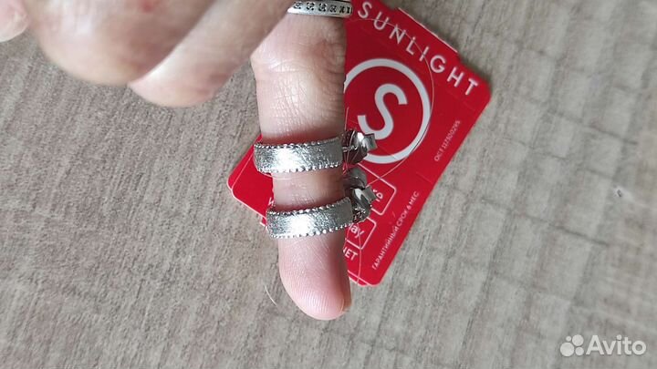 Серьги серебро новые