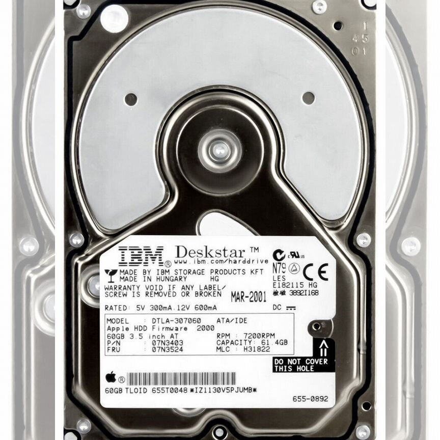 [DTLA-307060] Жесткий Диск Ibm 61,4gb 7200 Ide 3.5" Dtla-307060