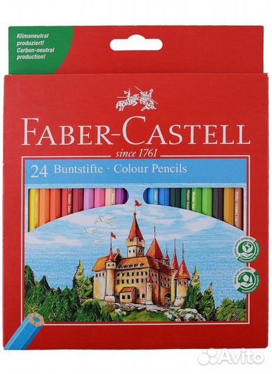 Карандаши цветные, Faber-Замок
