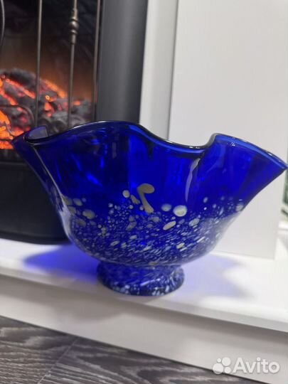 Ваза цветное стекло СССР