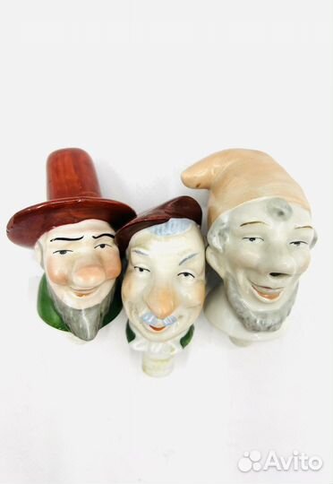 Пробка для бутылки Голова в шляпе Германия Фарфор