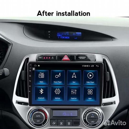 Автомагнитола для hyundai i-20 2012-14