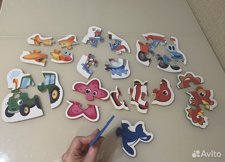 Пазлы для малышей пакетом