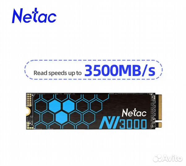 SSD накопитель netac NV3000 512 Гб, M.2 2280