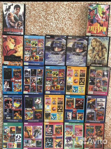 Картриджи для Sega mega drive 2
