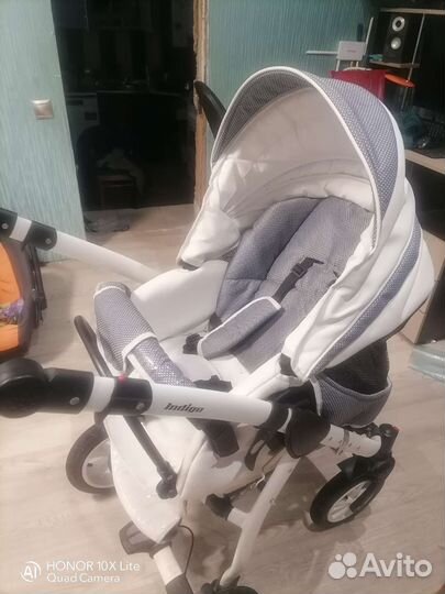 Коляска 2 в 1 эко кожа