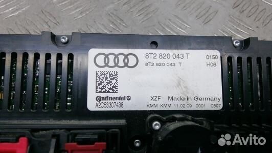 Блок управления печки и климат-контроля audi A5 1