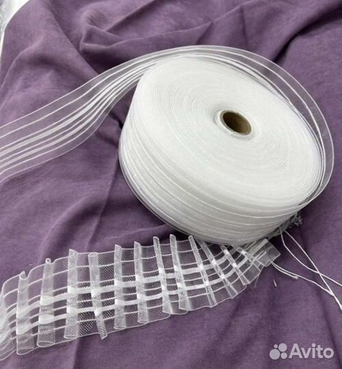 Лента шторная 6 см