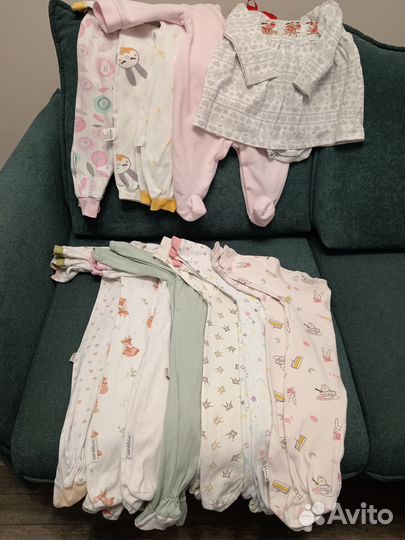 Ползунки для девочки 74 86