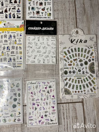 Слайдеры для ногтей наклейки для маникюра