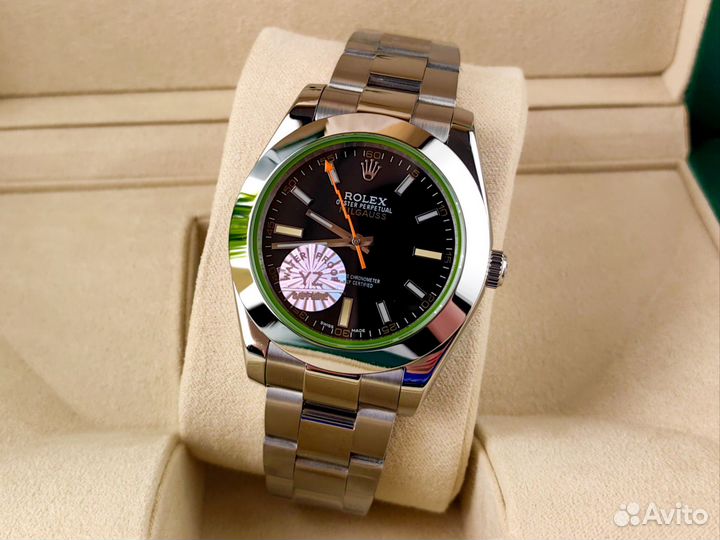 Часы мужские Rolex milgauss lux green