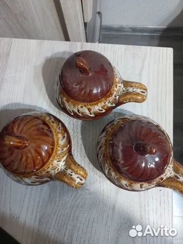 Горшочки для запекания,емкость для сахара, соли