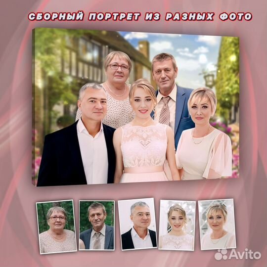 Портрет, картина по фото на холсте Владимир