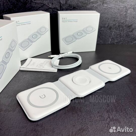 Беспроводная зарядка 3 в 1 для apple