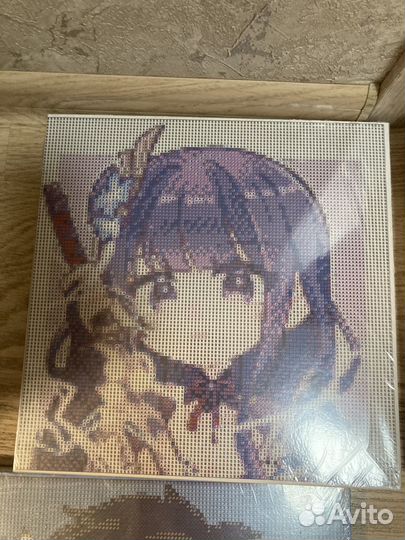 Алмазная мозаика картина 30х30 аниме на подрамнике