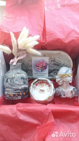 Подарочный набор Свеча Мыло Гипсовый декор