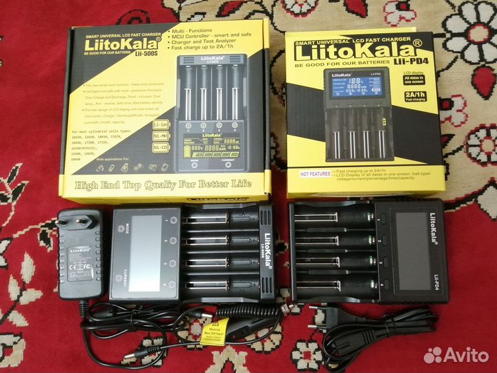 Зарядные устройства LiitoKala Lii-500S и Lii-PD4