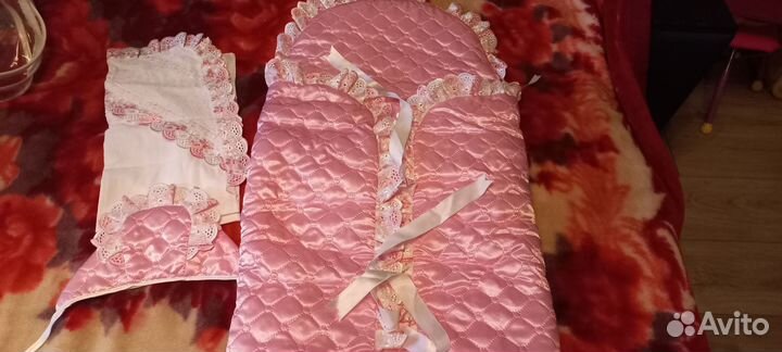 Конверт на выписку для девочки осень