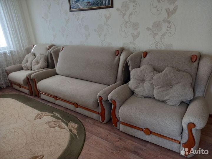 Диван и 2 кресла