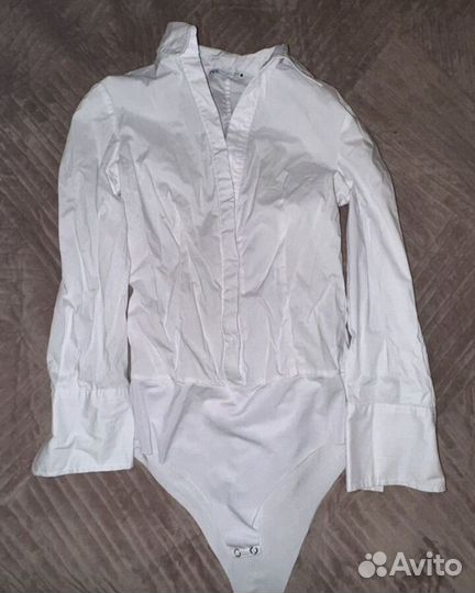 Белая рубашка боди xs