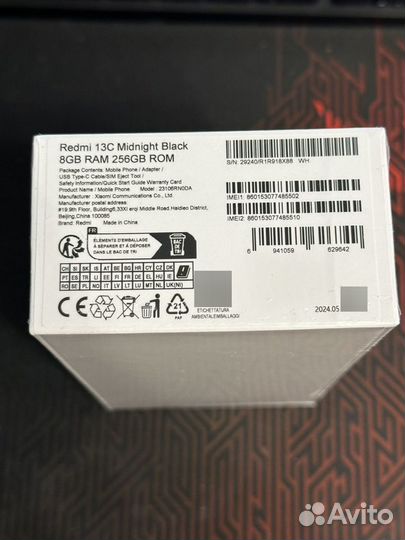 Xiaomi Redmi 13C, 8/256 ГБ