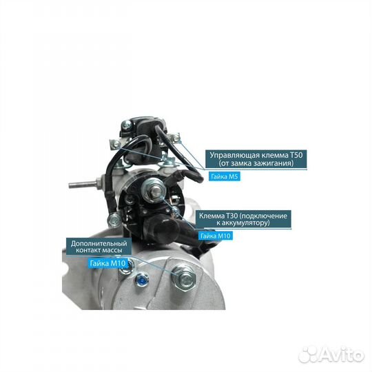 Стартер маз, Урал, краз, ямз 650 24В, 5.5кВт