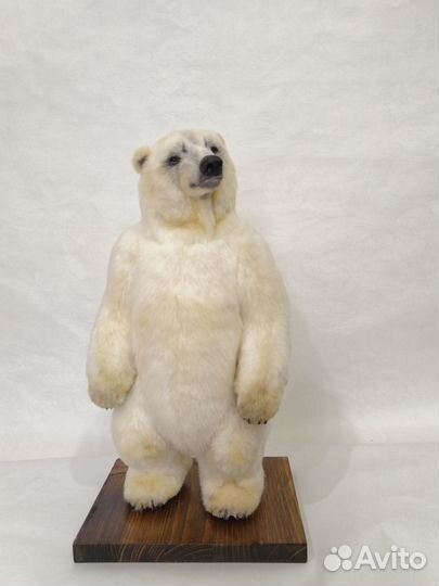 Белый медведь полярник (игрушка, ручная работа)