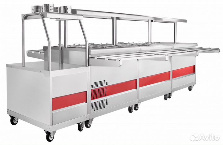 Прилавок д/холод. блюд Abat пвв(н) -70пм-нш кашир