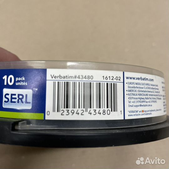 Диск CD-RW Verbatim 12X 700MB 6шт #43480