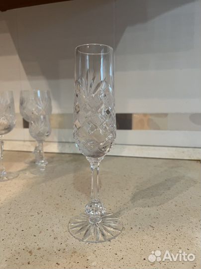 Хрустальные бокалы Чехия