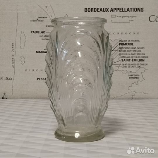 Ваза толстое стекло СССР