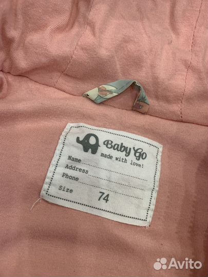 Комбинезон демисезонный для девочки 74