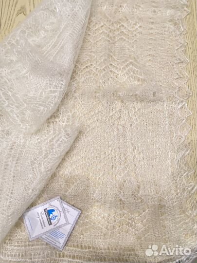 Оренбургский пуховый палантин новый 170 см *75 см