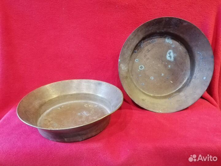 Таз медный средний