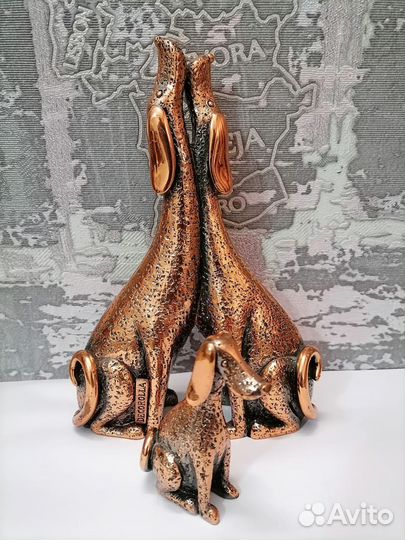 Сувениры слоны и собака(семья)