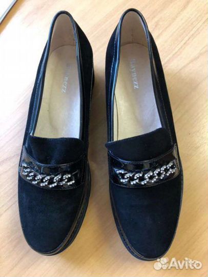 Новые туфли лоферы босоножки кожаные 39-40 р