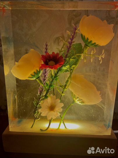 Ночник из эпоксидной смолы